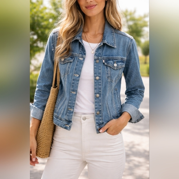 Levi's Jackets & Blazers - Women’s Levi’s Classic Blue Denim Jacket – Size Small